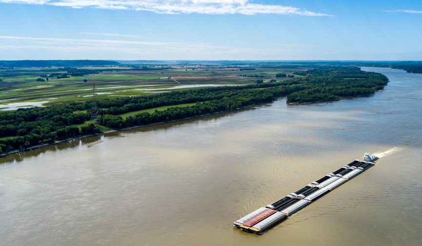 Low Mississippi River Water Levels Threaten Grain Shipments, Spur